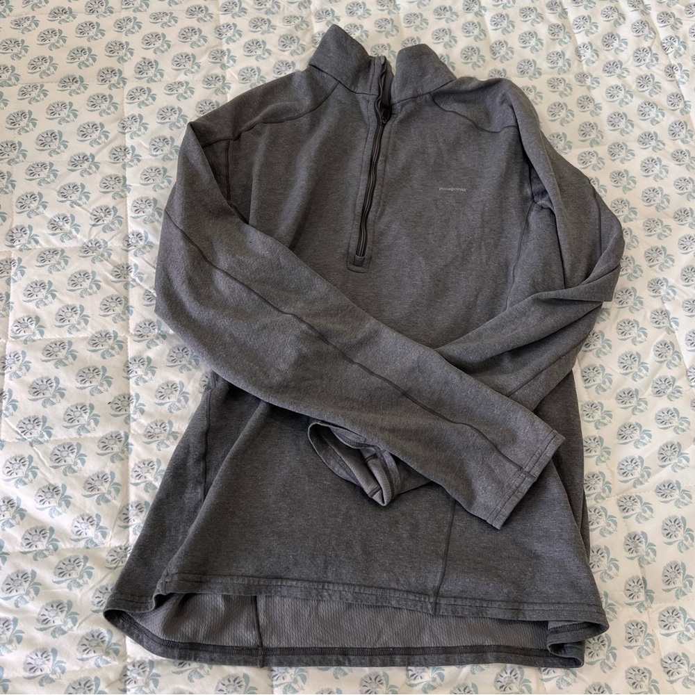 SOLD Patagonia Gray Quarter-Zip Sweater
